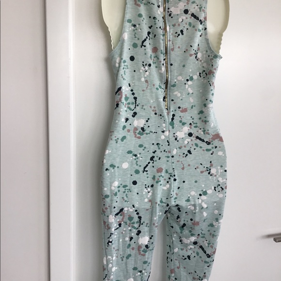 Pinklicious Green /White Jumpsuit Medium $30 - Picture 8 of 9